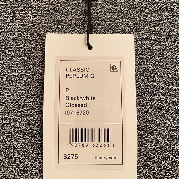 Theory women’s brand new peplum top - Picture 6 of 7